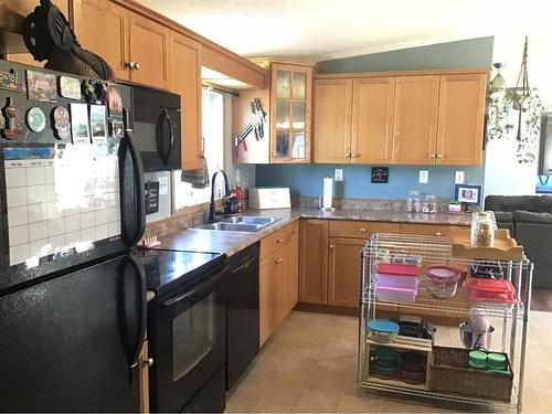 26 Gunderson Drive, Whitecourt, AB - Indoor Photo Showing Kitchen With Double Sink