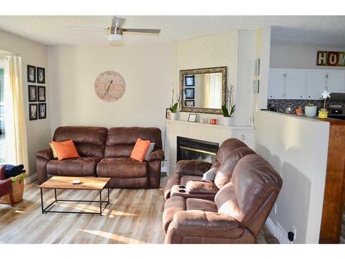 652023 Range Road 223.5, Rural Athabasca County, AB - Indoor Photo Showing Living Room With Fireplace