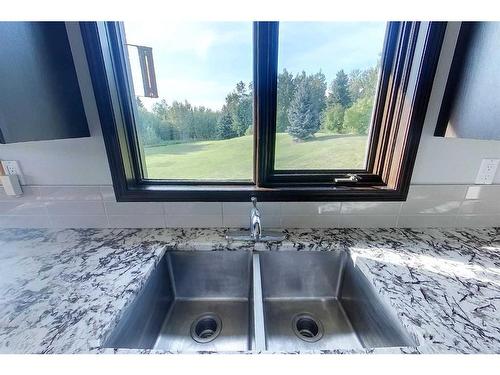 18321 Highway 16 E, Rural Yellowhead County, AB - Indoor Photo Showing Kitchen With Double Sink