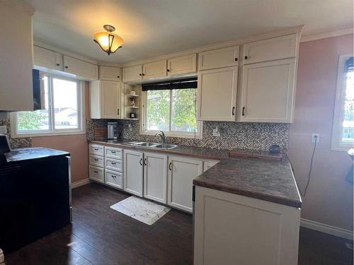 5004 52Nd Avenue, Peers, AB - Indoor Photo Showing Kitchen With Double Sink