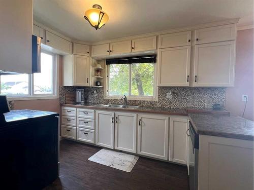 5004 52Nd Avenue, Peers, AB - Indoor Photo Showing Kitchen With Double Sink