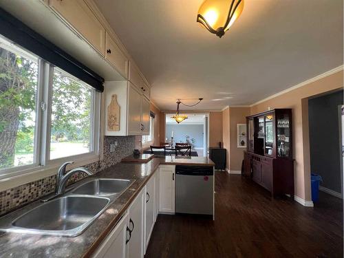 5004 52Nd Avenue, Peers, AB - Indoor Photo Showing Kitchen With Double Sink