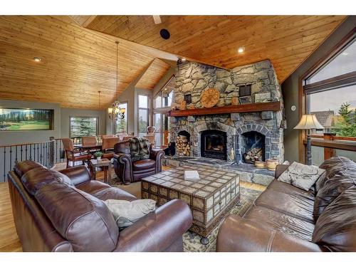 220 Miskow Close, Canmore, AB -  Photo Showing Living Room With Fireplace