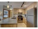 213-190 Kananaskis Way, Canmore, AB  - Indoor Photo Showing Kitchen With Double Sink 