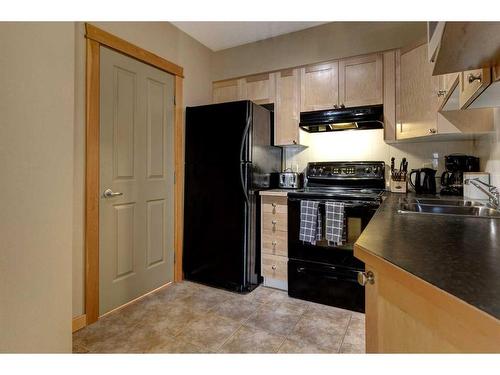 326-109 Montane Road, Canmore, AB - Indoor Photo Showing Kitchen With Double Sink