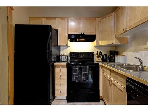 326-109 Montane Road, Canmore, AB - Indoor Photo Showing Kitchen With Double Sink