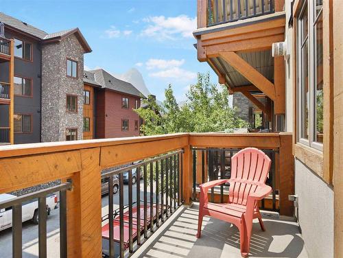 204-505 Spring Creek Drive, Canmore, AB - Outdoor With Balcony With Exterior