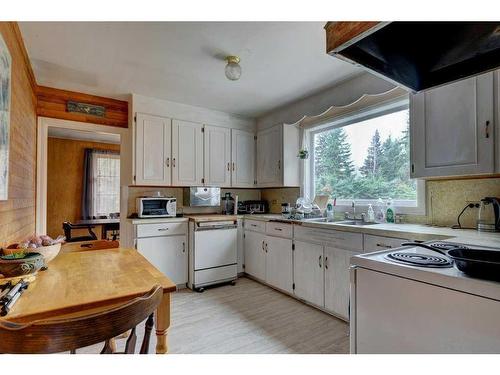 119 Wolverine Street, Banff, AB - Indoor Photo Showing Kitchen With Double Sink