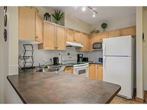 102-107 Montane Road, Canmore, AB - Indoor Photo Showing Kitchen With Double Sink