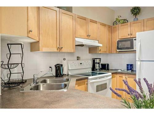 102-107 Montane Road, Canmore, AB - Indoor Photo Showing Kitchen With Double Sink