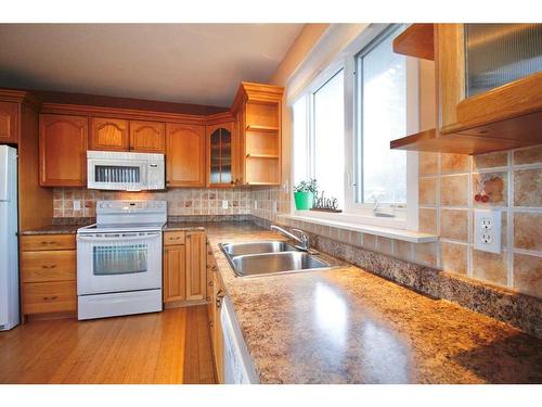 106 Chetamon Drive, Hinton, AB - Indoor Photo Showing Kitchen With Double Sink