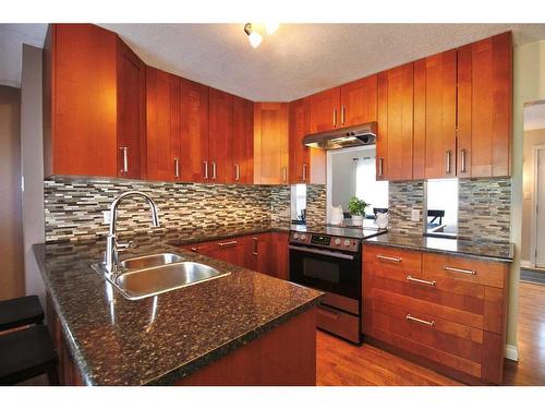 106 Chetamon Drive, Hinton, AB - Indoor Photo Showing Kitchen With Double Sink