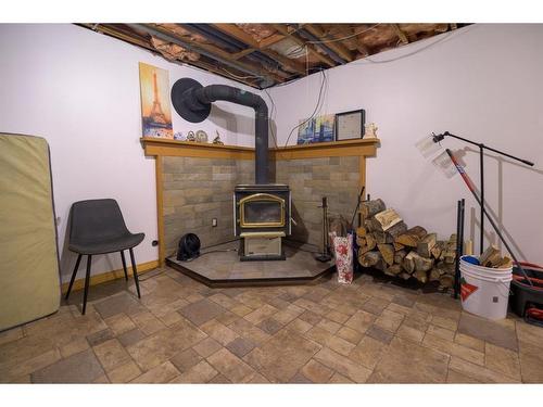 693028 Highway 813, Athabasca, AB - Indoor Photo Showing Other Room With Fireplace