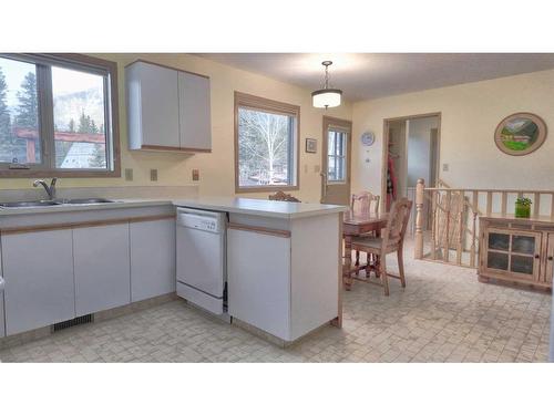 914 15Th Street, Canmore, AB - Indoor Photo Showing Kitchen With Double Sink