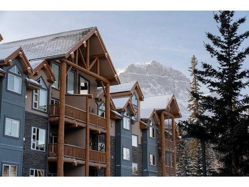 207-155 Crossbow Place, Canmore, AB - Outdoor With Facade