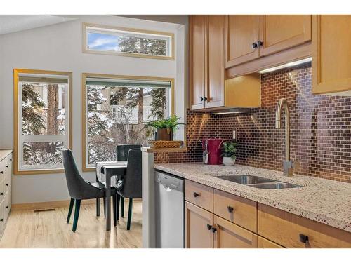 53-127 Carey, Canmore, AB - Indoor Photo Showing Kitchen With Double Sink