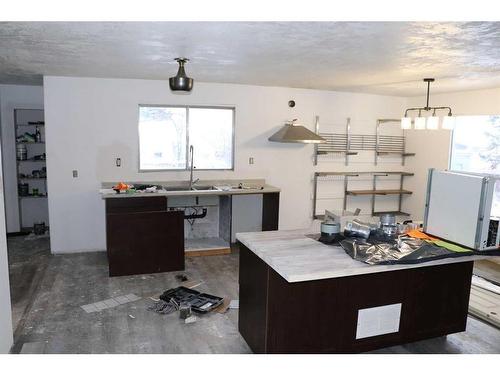 4909 6 Avenue, Edson, AB - Indoor Photo Showing Kitchen With Double Sink