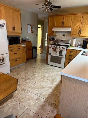 21 Chaisson Crossing, Whitecourt, AB - Indoor Photo Showing Kitchen With Double Sink