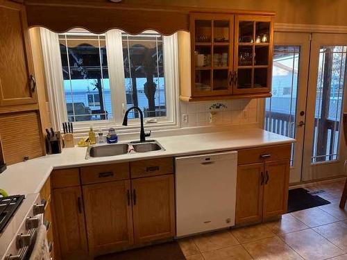 21 Chaisson Crossing, Whitecourt, AB - Indoor Photo Showing Kitchen With Double Sink