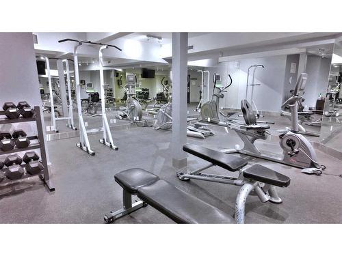 219-901 Mountain Street, Canmore, AB - Indoor Photo Showing Gym Room