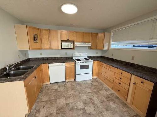 1302 54 Street, Edson, AB - Indoor Photo Showing Kitchen With Double Sink