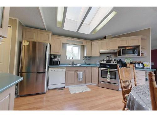 30 Poplar Estates, Rural Lesser Slave River No. 124, M.D. Of, AB - Indoor Photo Showing Kitchen With Double Sink