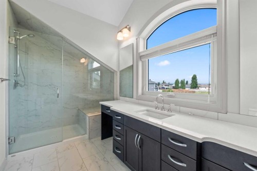 18 Sonoma Key, Whitecourt, AB - Indoor Photo Showing Bathroom