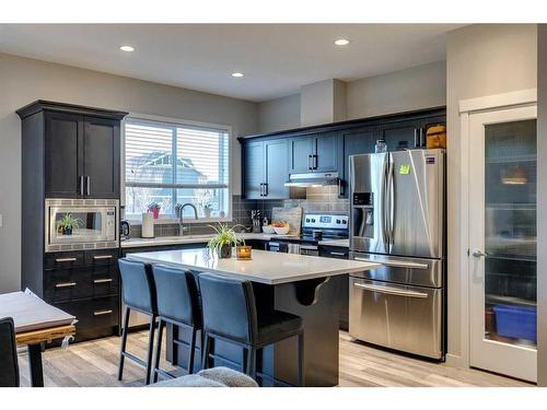 215 Auburn Meadows Place Se, Calgary, AB - Indoor Photo Showing Kitchen With Stainless Steel Kitchen