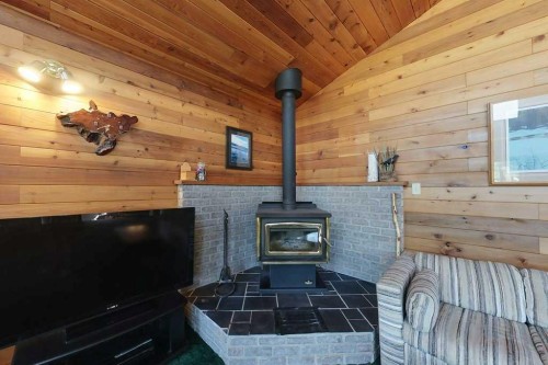 97 Pine Drive, Marten Beach, AB - Indoor Photo Showing Other Room With Fireplace