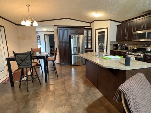 2600 Gooseberry Lane, Wabasca, AB - Indoor Photo Showing Kitchen With Double Sink