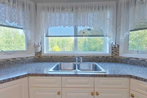 4102 Hees Drive, Athabasca, AB - Indoor Photo Showing Kitchen With Double Sink