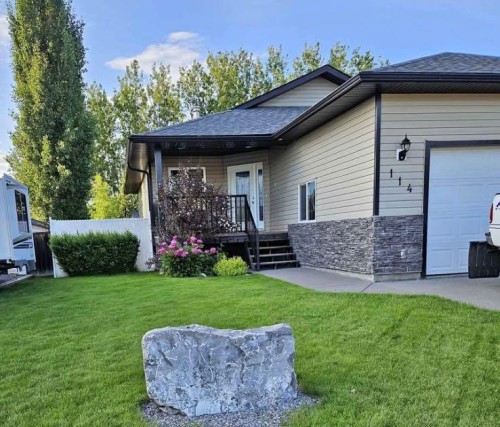 114 Poplar Drive, Whitecourt, AB - Outdoor With Deck Patio Veranda
