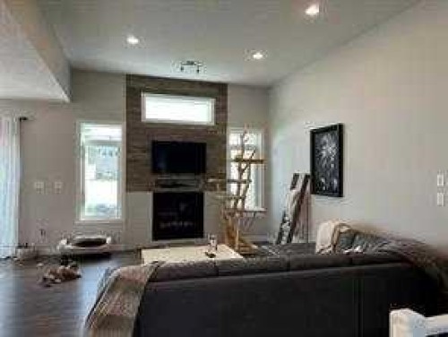 805 7 Avenue, Fox Creek, AB - Indoor Photo Showing Living Room With Fireplace