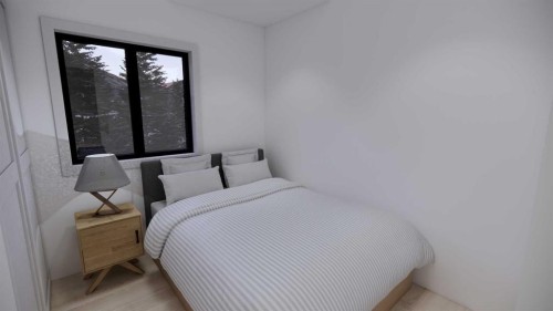 1-418 Muskrat Street, Banff, AB - Indoor Photo Showing Bedroom