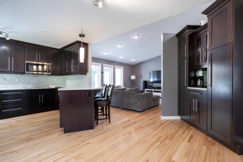 34 Ravine Drive, Whitecourt, AB - Indoor Photo Showing Kitchen With Upgraded Kitchen