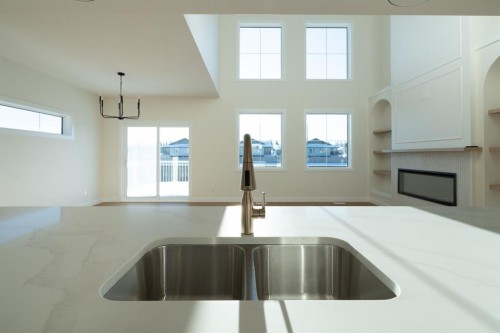 23 Riverdale Bend, Whitecourt, AB - Indoor Photo Showing Kitchen With Double Sink