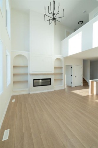 23 Riverdale Bend, Whitecourt, AB - Indoor Photo Showing Other Room With Fireplace