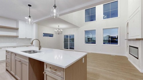 23 Riverdale Bend, Whitecourt, AB - Indoor Photo Showing Kitchen With Double Sink