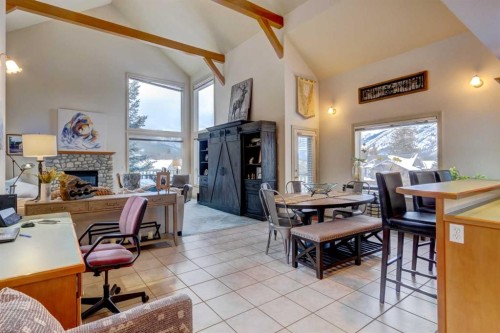 A-510 Wolf Street, Banff, AB - Indoor With Fireplace