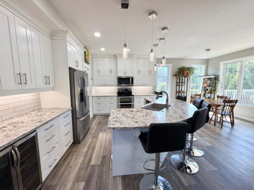 60 Pritchard Drive, Whitecourt, AB - Indoor Photo Showing Kitchen With Double Sink With Upgraded Kitchen