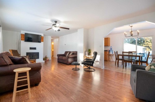 211016 Highway 663, Rural Athabasca County, AB - Indoor Photo Showing Living Room With Fireplace
