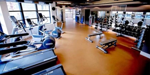 406-187 Kananaskis Way, Canmore, AB - Indoor Photo Showing Gym Room