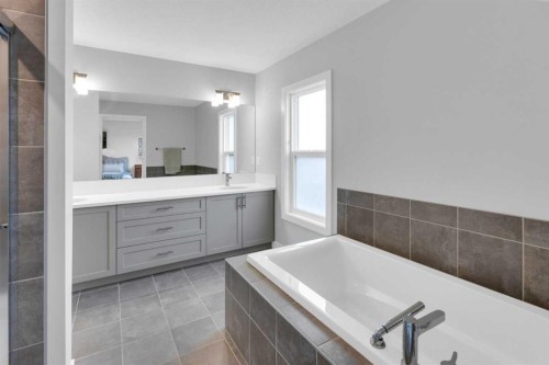 287 Rivercrest Boulevard, Cochrane, AB - Indoor Photo Showing Bathroom