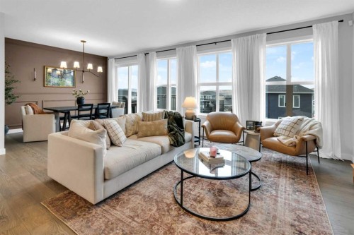 287 Rivercrest Boulevard, Cochrane, AB - Indoor Photo Showing Living Room