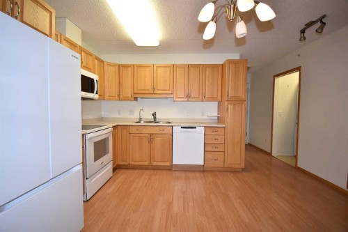 202-777 48 Street, Edson, AB - Indoor Photo Showing Kitchen With Double Sink