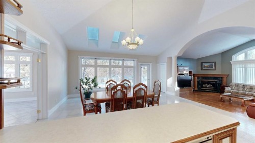 30 Ravine Drive, Whitecourt, AB - Indoor With Fireplace