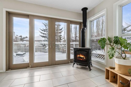 27 Park Circle, Whitecourt, AB - Indoor With Fireplace