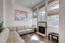 18-242 Benchlands Terrace, Canmore, AB  - Indoor Photo Showing Living Room With Fireplace 