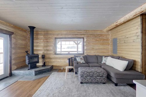 73430 102 Range, Kinuso, AB - Indoor Photo Showing Living Room With Fireplace