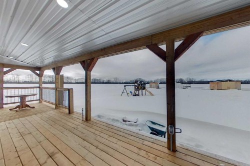 73430 102 Range, Kinuso, AB - Outdoor With Body Of Water With Deck Patio Veranda With Exterior